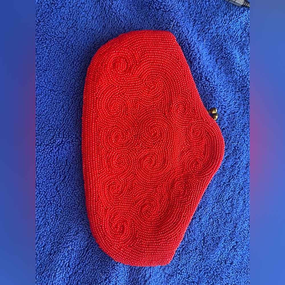 Antique adventure, hand beaded purse